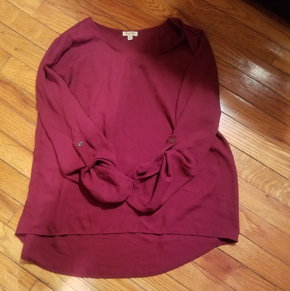 Three quarter length sleeve blouse